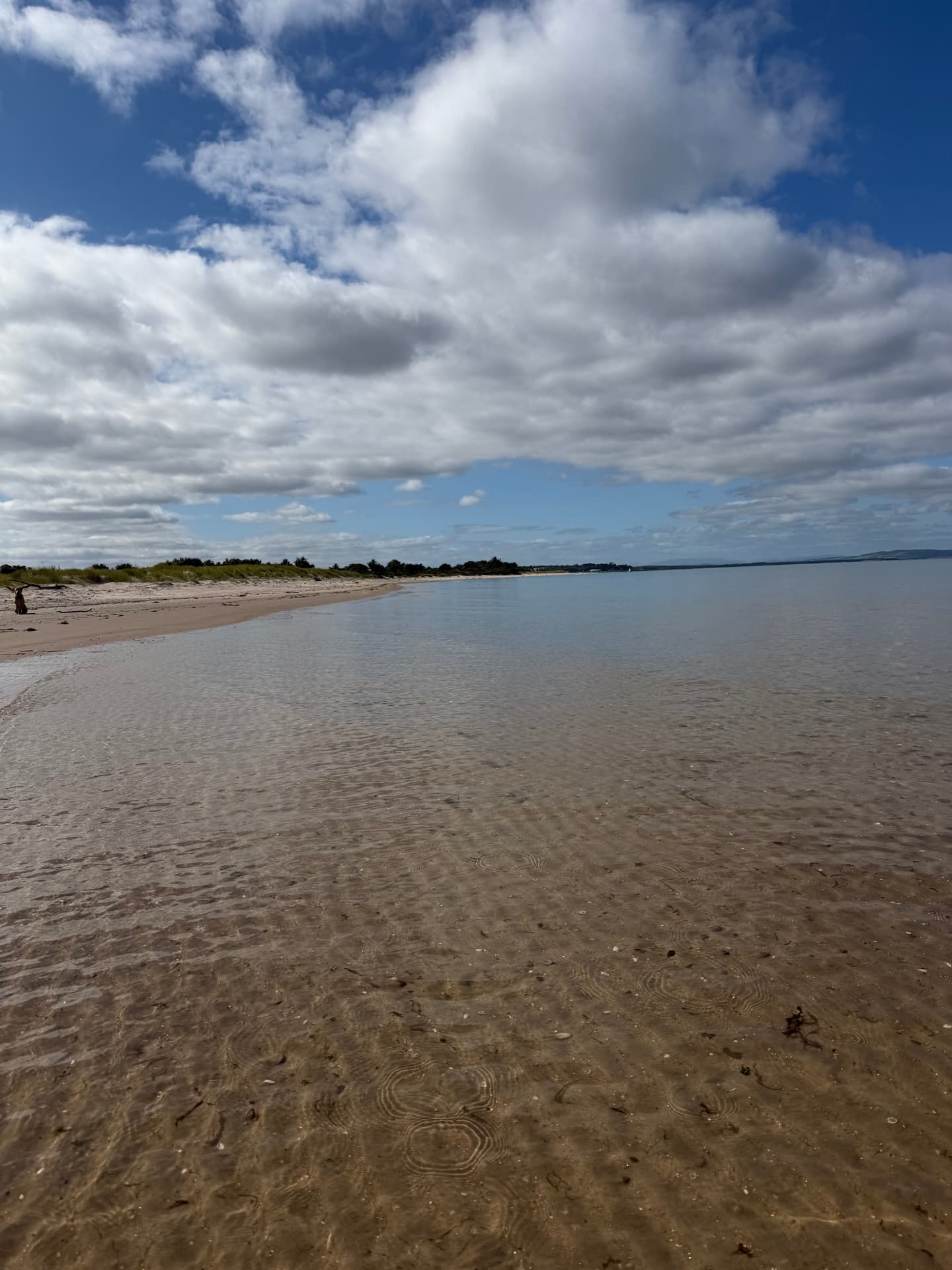 Shallow ripples on Nairn's east beach